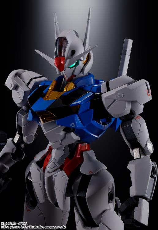 Bandai Chogokin Mobile Suit Gundam: The Witch from Mercury Gundam XVX-016 Aerial Action Figure - Premium Collectible Model Kit for Anime Fans & Gundam Enthusiasts - Perfect for Display, Photography & Role Play Scenes