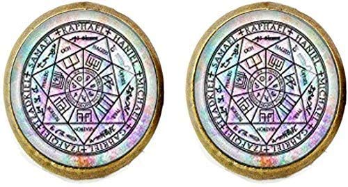 Seven Arch Angels Earrings - Protection Amulet with Archangel Michael - Spiritual Jewelry for Women & Men - Perfect for Meditation, Prayer & Gift Giving