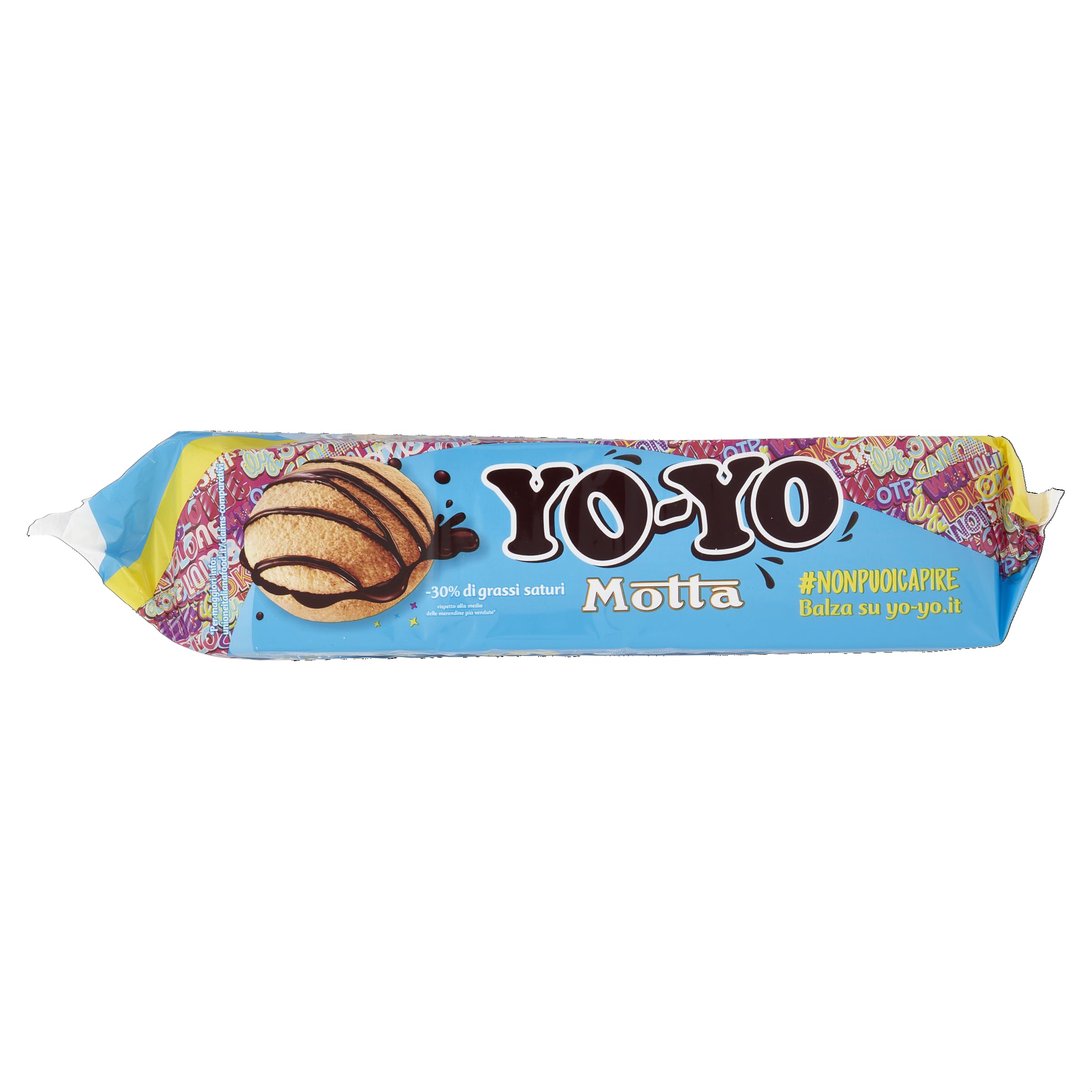 Bauli YO-YO Chocolate Biscuits - Sweet Chocolate Cream Filled Snacks - 6 Pack Mini Cookies for Coffee Time, Office Snacks & Kids Lunch Box Treats