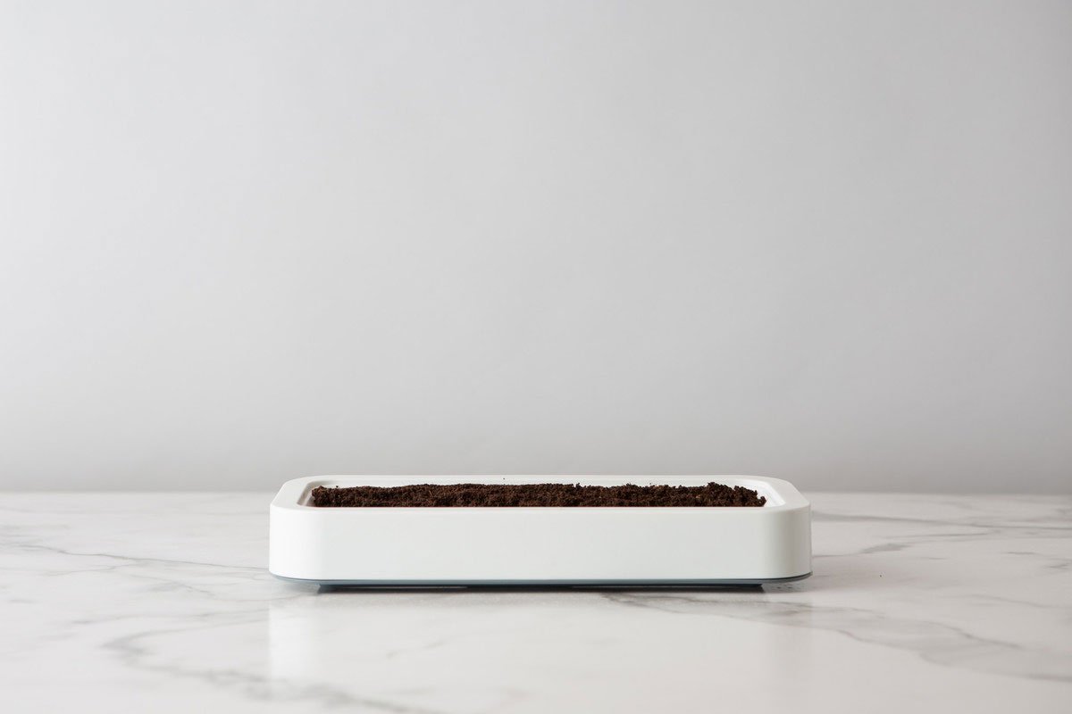 Chef'n Microgreens Indoor Herb Garden Kit - White | Fresh Greens Growing System for Kitchen, Salad & Healthy Cooking | Perfect for Windowsill, Countertop & Small Space Gardening