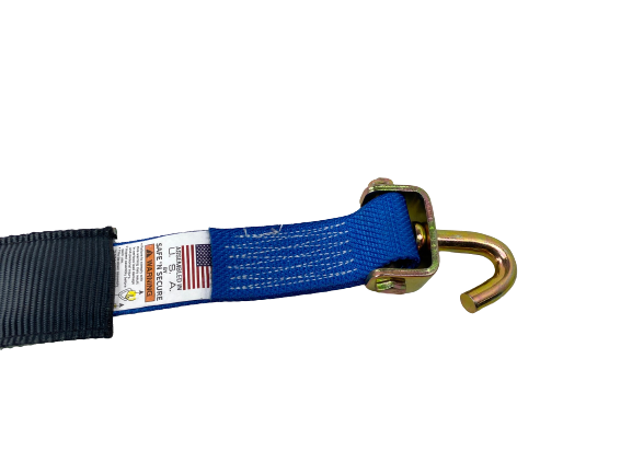 14 Feet Diamond Weave Replacement Wheel Strap with Low Pro Sleeve (Swivel J) - Heavy Duty Towing Strap for ATV, UTV, Motorcycle & Off-Road Vehicle Recovery