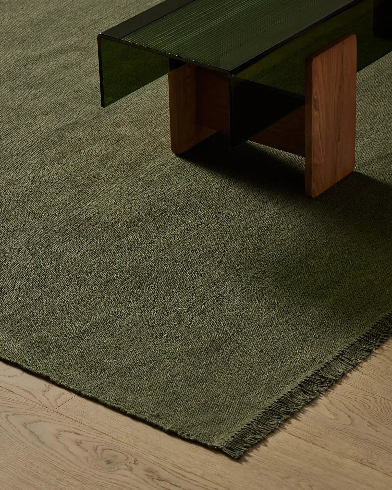 Emilio Rug Kale - Soft and Durable Handwoven Rug for Living Room, Bedroom, or Nursery Decor
