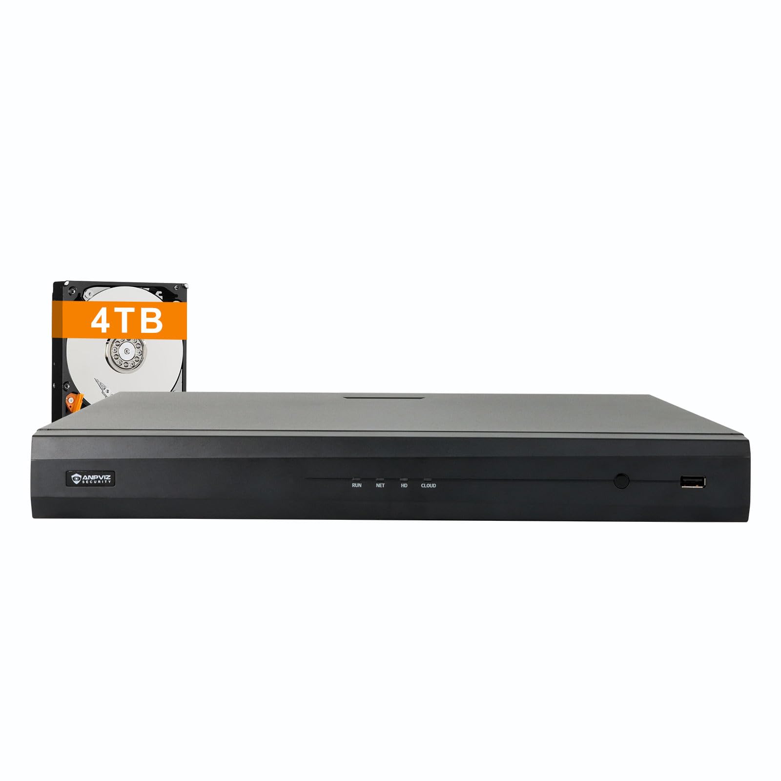 **Anpviz 4K 16CH PoE NVR Security System with Pre-Installed 4TB HDD - H.265+ 8MP/6MP/5MP/4MP/1080P IP Camera Support for Business & Home Surveillance - Ideal for Office, Retail & Warehouse Security**