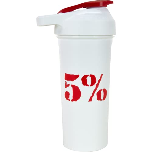 White & Red 20oz Shaker Bottle