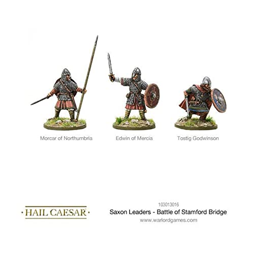 Hail Caesar Warlord Games Saxon Leaders - Battle of Stamford Bridge 28mm Historical Wargaming Miniatures for Tabletop Strategy Games | Perfect for Warhammer & Historical Battle Scenes