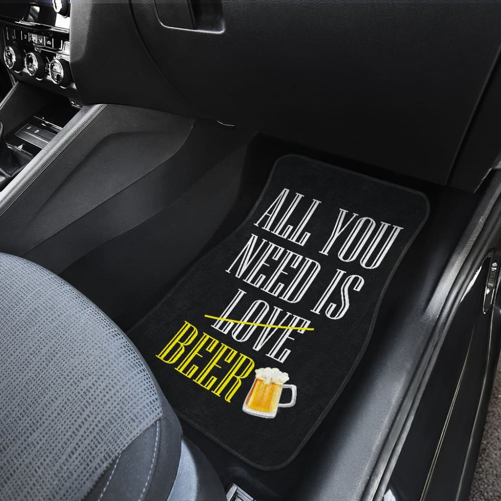 Premium Beer-Themed Car Floor Mats - Non-Slip, Custom Fit for Most Vehicles - Perfect for Beer Lovers & Tailgating Parties