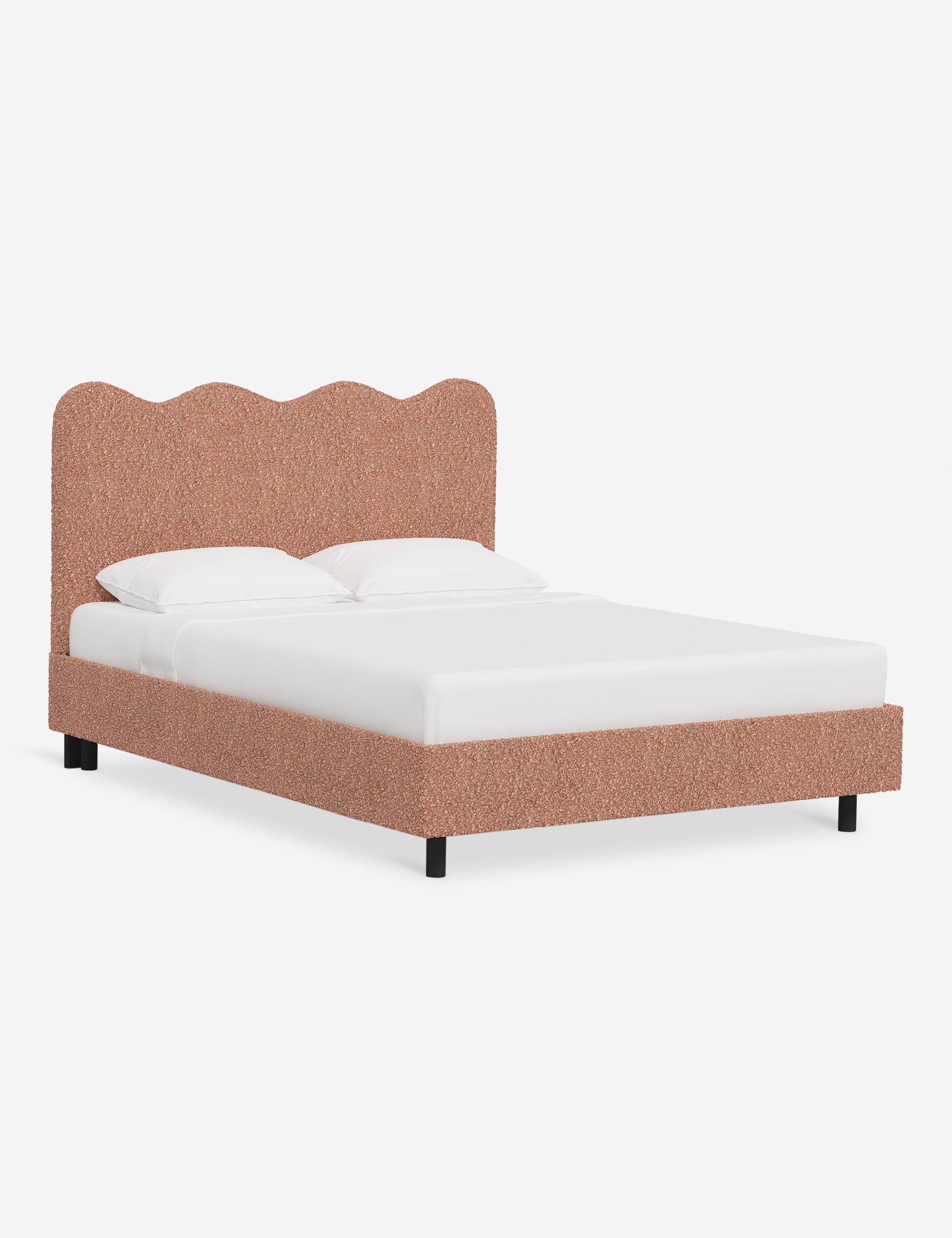 Modern Clementine Platform Bed Frame - Queen Size, Wooden Slat Support, Sturdy & Minimalist Design - Perfect for Bedrooms, Guest Rooms & Small Spaces