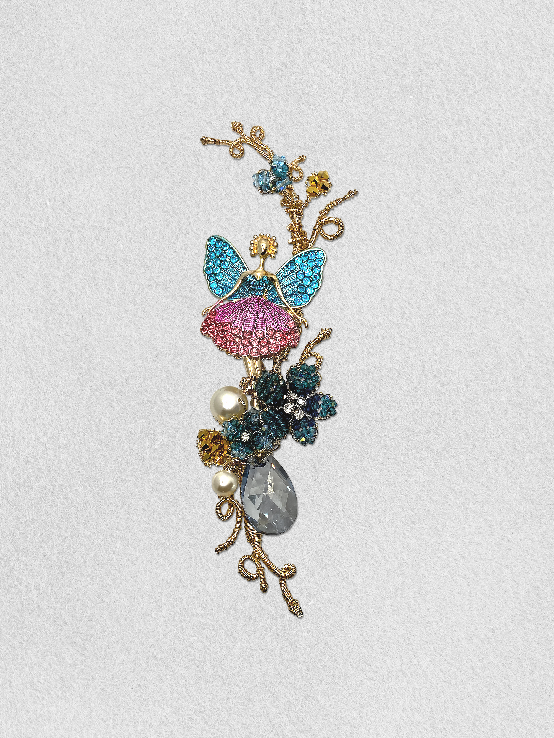 Elegant Men's Lapel Pin - Prima Ballerina Fairy Brooch for Suits & Formal Wear | Perfect for Weddings, Proms & Business Events