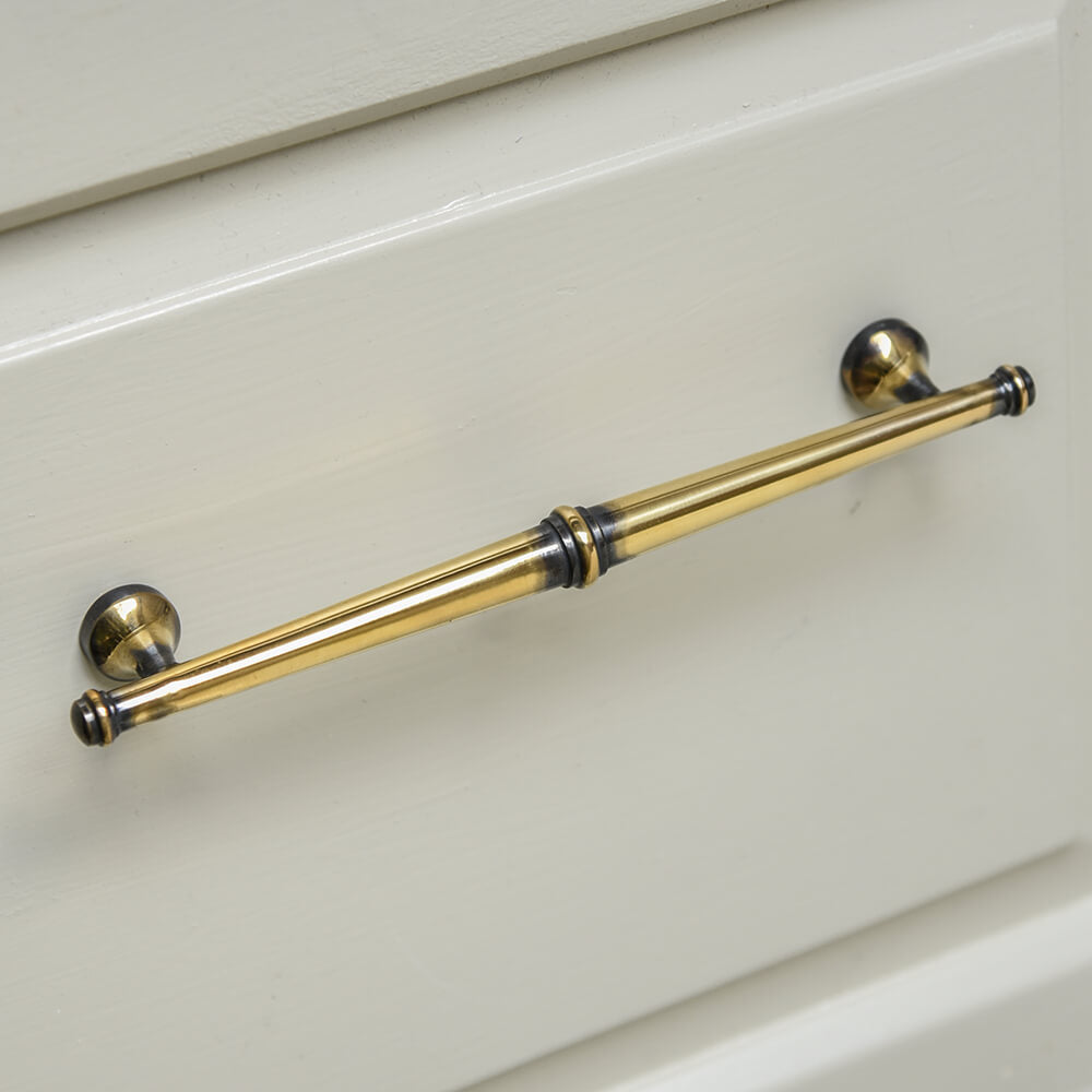 Vintage Antique Brass Regency Cabinet Pull Handle - Elegant Drawer & Cabinet Hardware for Kitchen, Bathroom & Furniture Restoration