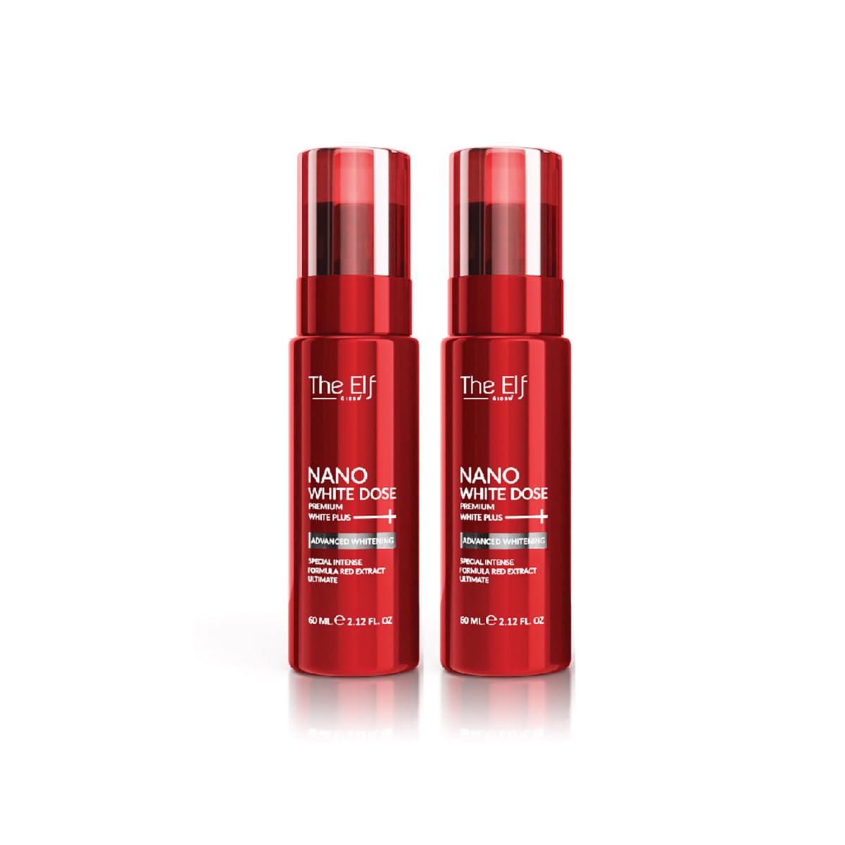 Elf Nano White Dose Serum 60ml - Swiss Moisturizing & Nourishing Face Serum for Smooth Skin | 8-Piece Skincare Set by Thaigiftshop | Includes Free Tomato Facial Mask | Perfect for Daily Hydration & Anti-Aging Routine