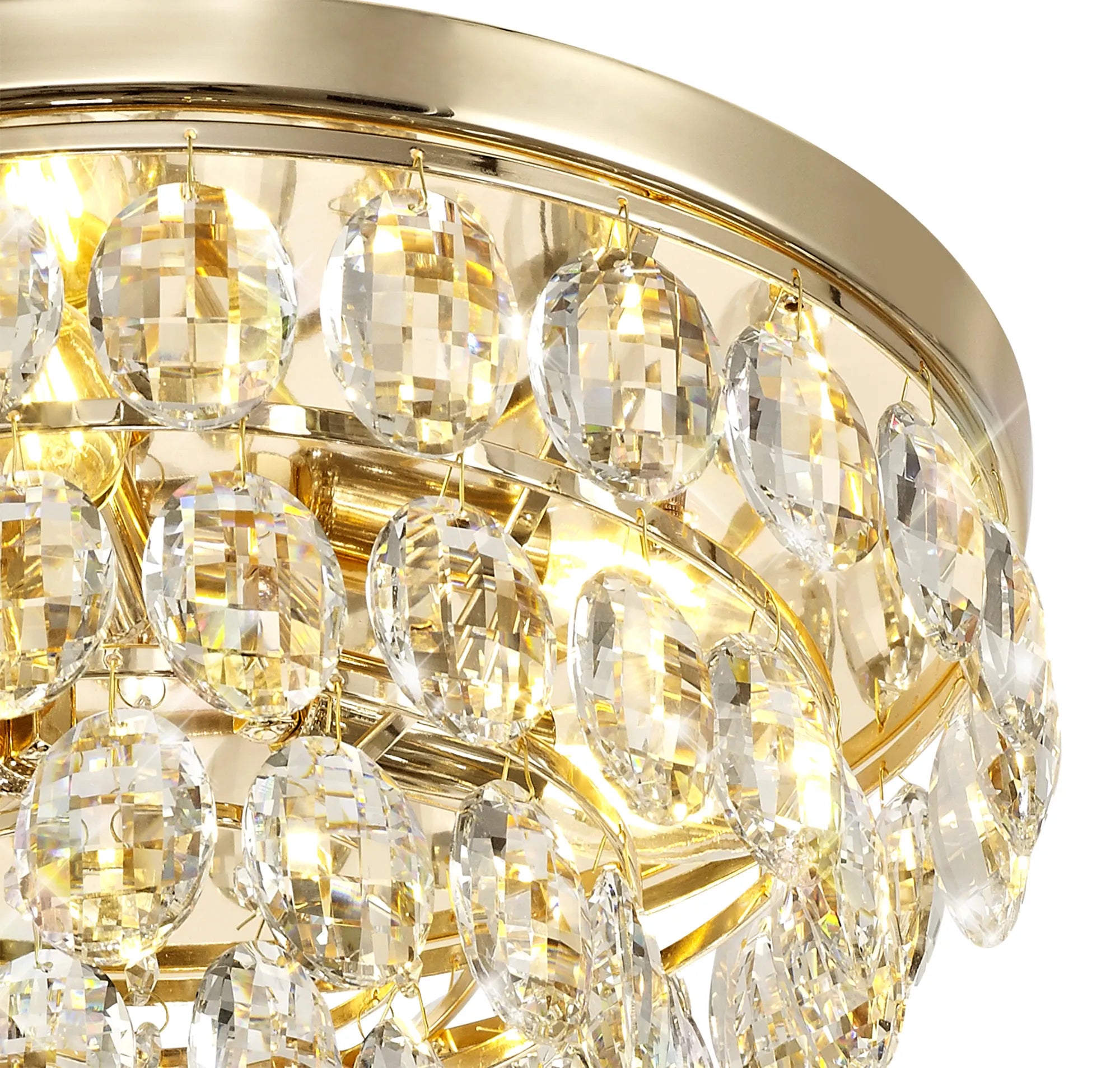 Consten Flush Ceiling Light Fixture with E14 Socket - Perfect for Bedroom, Hallway & Small Space Lighting