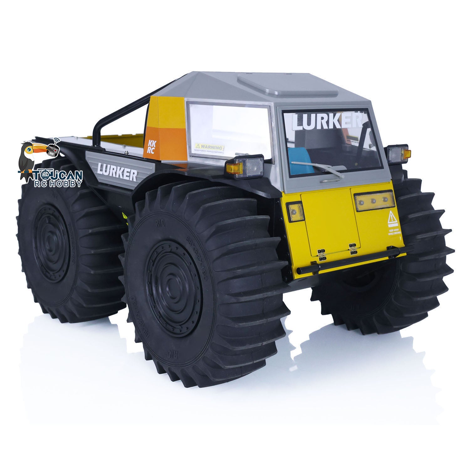 1/10 Scale All-Terrain RC Off-Road Vehicle - Amphibious Climbing Car Kit/RTR with Painted Body, LED Lights & Sound System - Perfect for Outdoor Adventures, Racing & Water Play