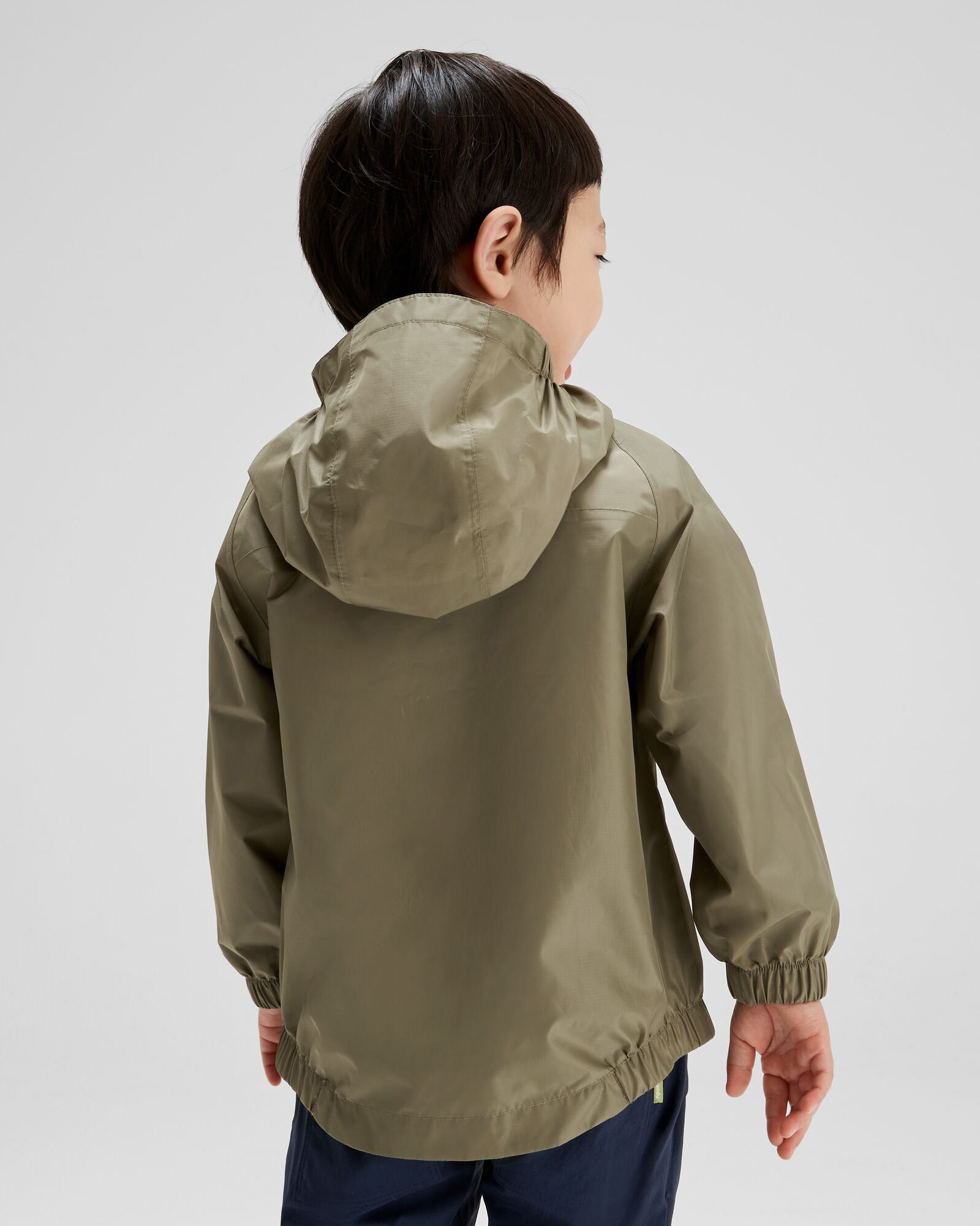 2L Kids Rain Jacket Waterproof Lightweight - Pocket it v4 Beech Color for Outdoor Play & School Commute