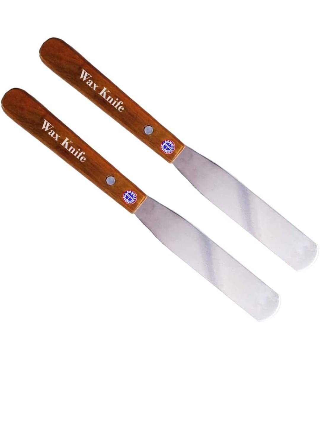Professional Wax Knife Set - 2pcs with Plastic & Wooden Handle for Hair Removal & Beauty Salon Use - V.R COSMETIC 5067 - Perfect for Eyebrow Shaping, Facial Waxing & Body Hair Removal