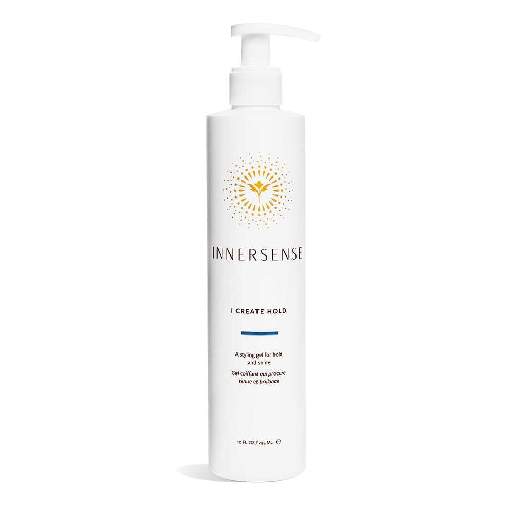 INNERSENSE Organic Beauty I Create Hold Hair Styling Gel - Natural & Vegan for Strong Hold & Shine | Perfect for Curly, Wavy & Coily Hair Types - Salon-Quality Styling at Home
