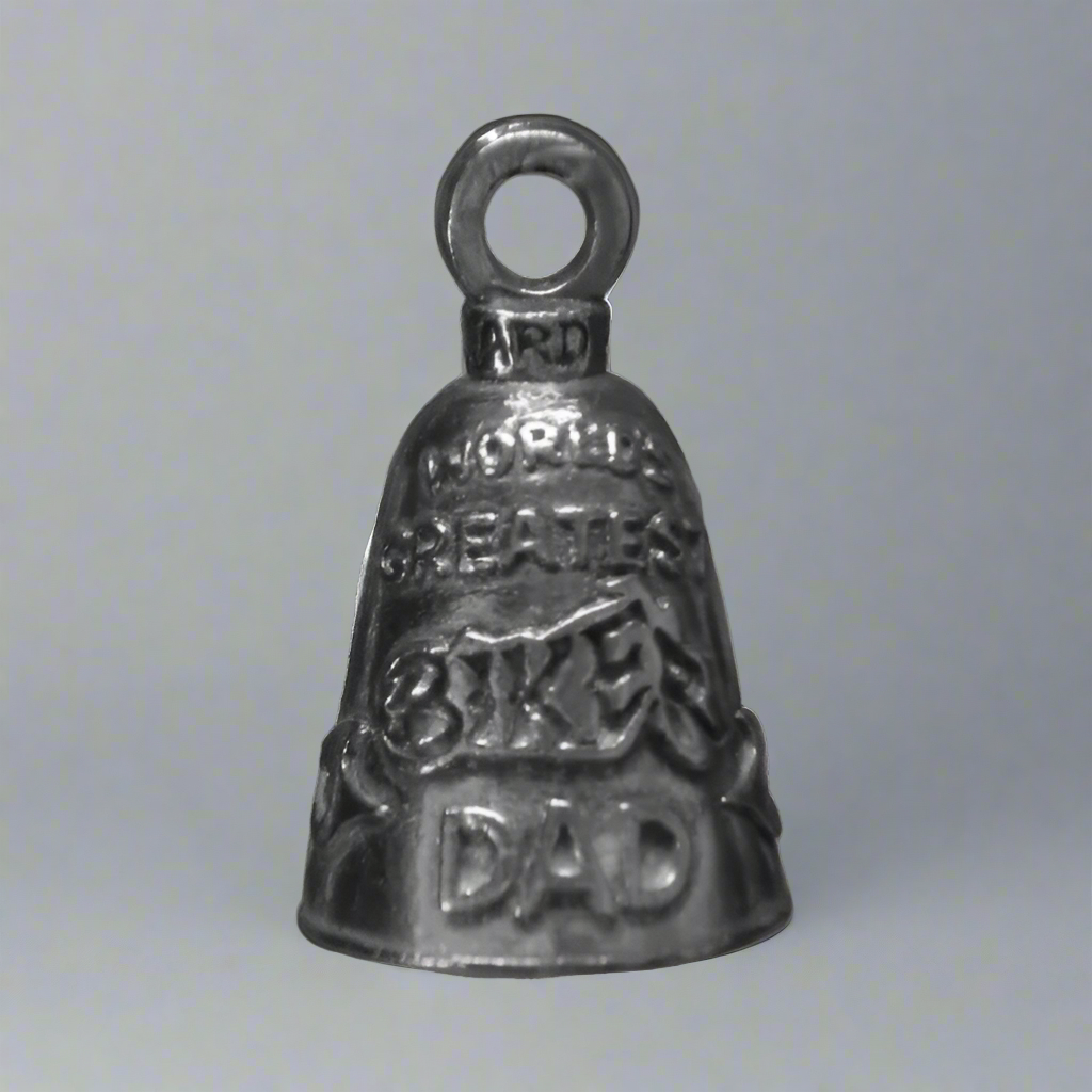 Open Road Biker Dad Motorcycle Guardian Bell - Protective Ride Charm for Harley, Cruiser & Touring Bikes - Perfect Gift for Motorcycle Enthusiasts & Safety Accessory
