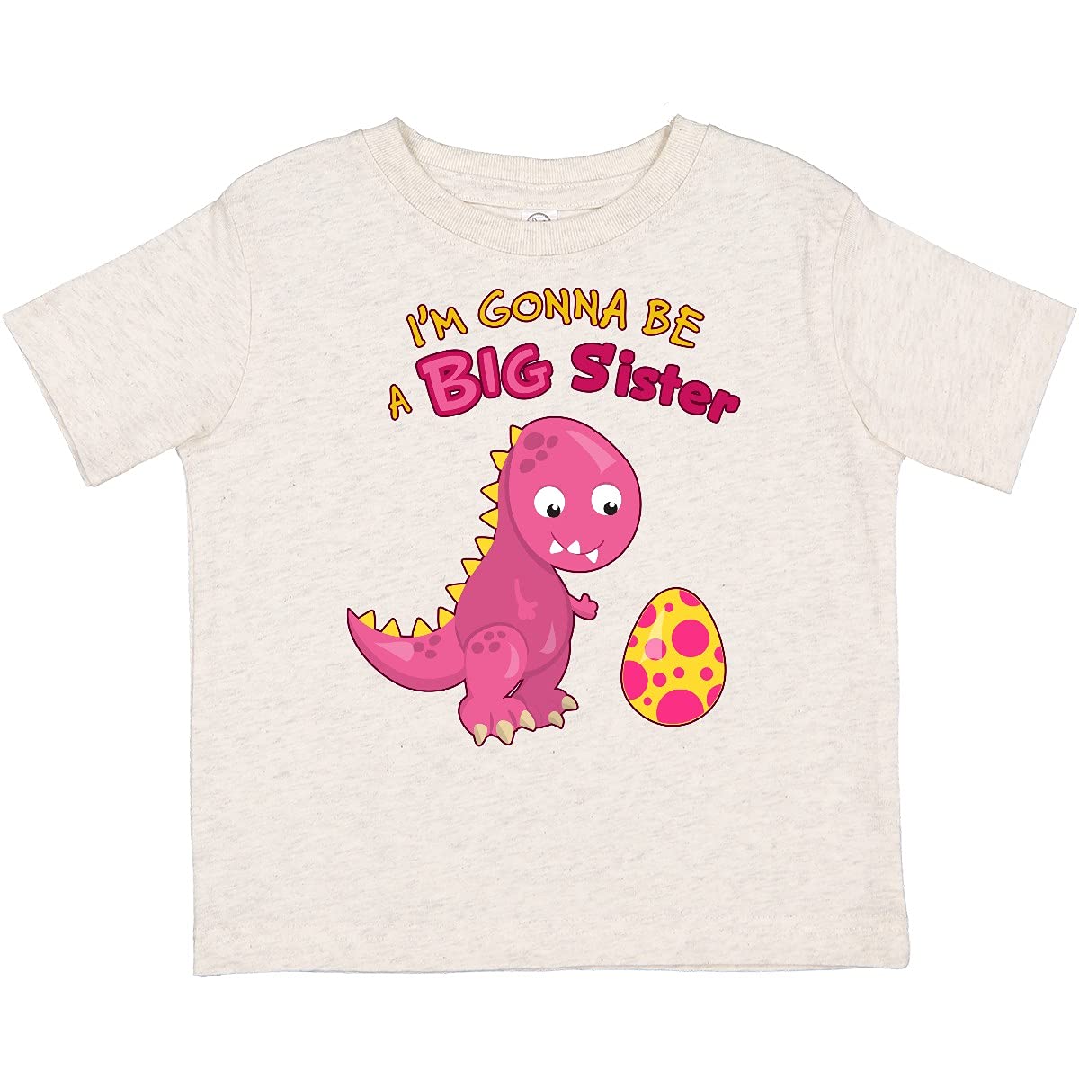 Dinosaur Future Big Sister Toddler T-Shirt - Cute Dino Graphic Tee for Toddler Girls | Fun Sibling Matching Outfit for Birthday & Family Events