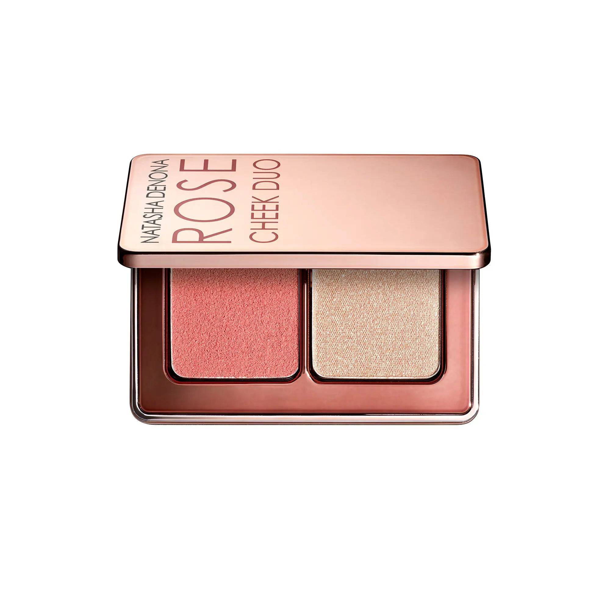 Mini Rose Cheek Duo - Natural Blush & Highlighter Set for a Flawless Glow | Perfect for Everyday Makeup & Special Occasions
