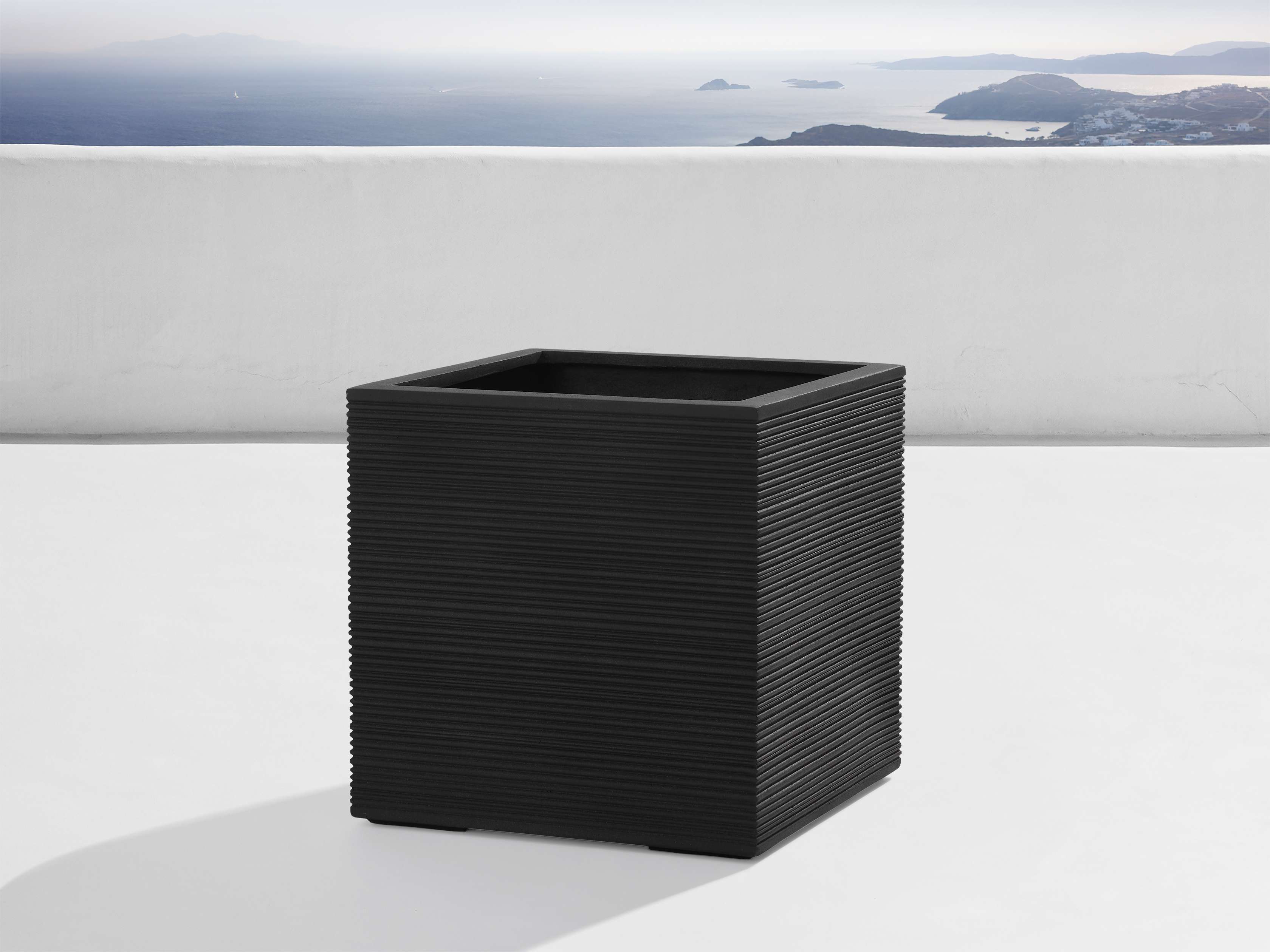 Cabo Outdoor Planter - Large Weather-Resistant Garden Planter Box for Patio, Deck & Balcony | Perfect for Flowers, Herbs & Succulents
