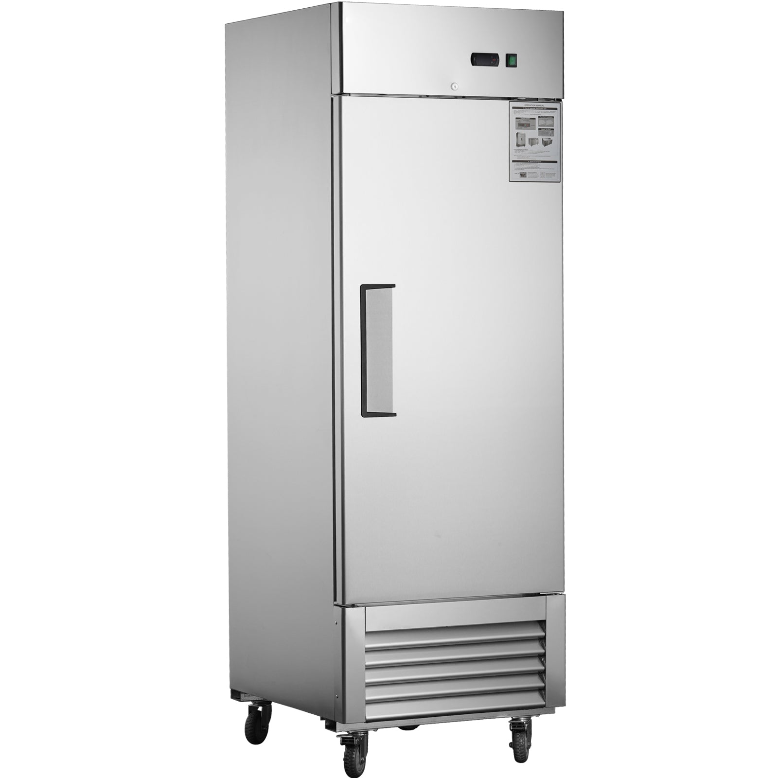 27'W Commercial Refrigerator Freezer - Stainless Steel Construction with Fan Cooling System - Ideal for Restaurants, Grocery Stores & Commercial Kitchens