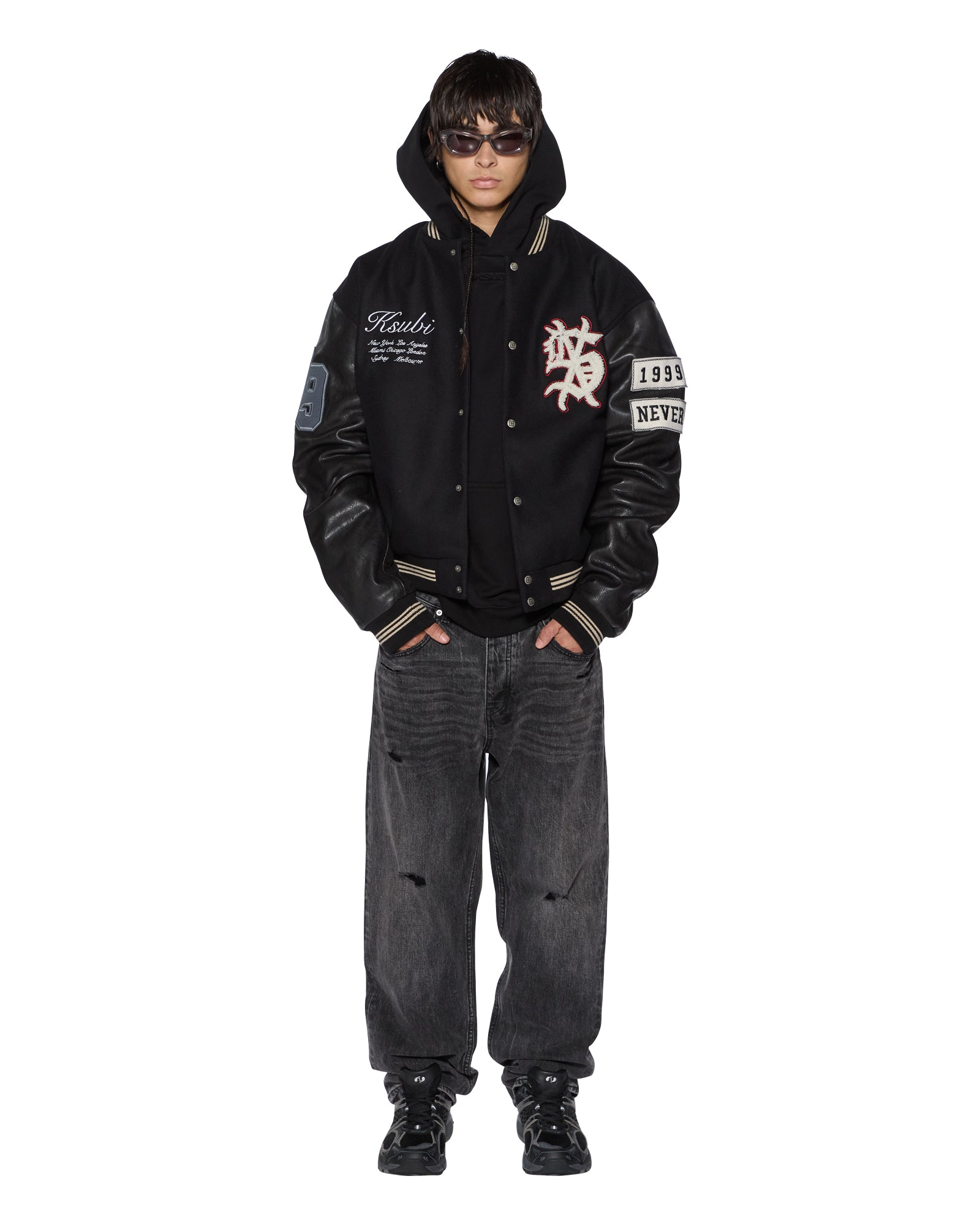 Intruder Ekcess Hoodie Jet Black - Stylish & Comfortable Men's Pullover Hooded Sweatshirt for Casual Wear & Outdoor Activities