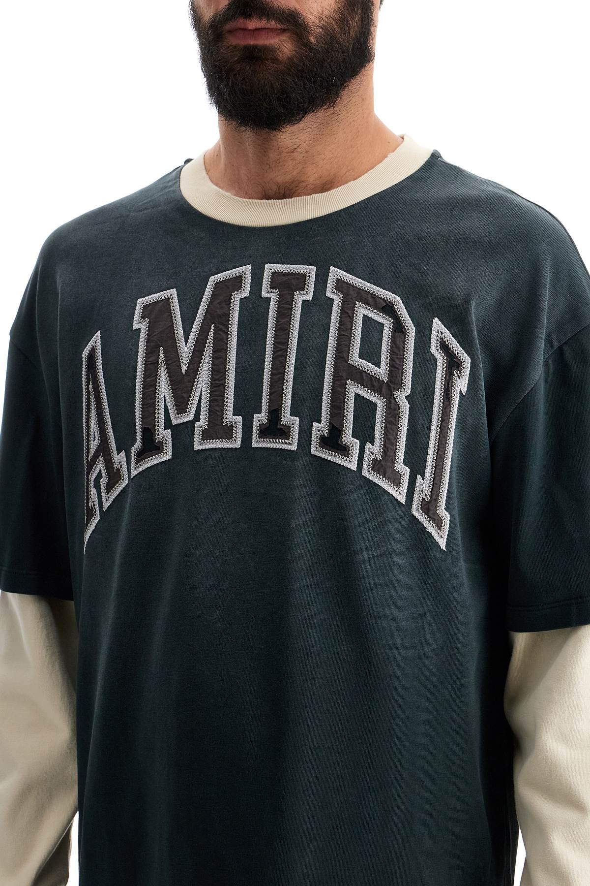 Amiri Vintage Long Sleeve T-Shirt for Men - Distressed Cotton Tee with Retro Graphic | Casual Streetwear, Layering Essential