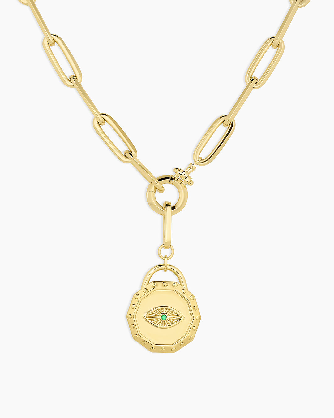 Parker XL Evil Eye Necklace for Women - Stainless Steel Protection Jewelry - Perfect for Everyday Wear, Gifts & Spiritual Healing