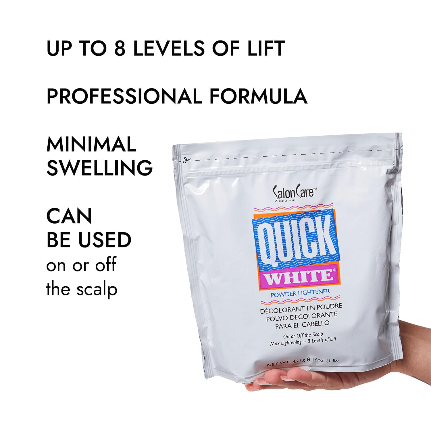 Salon Care Quick White Powder Lightener 1 lb - Professional Hair Lightening Treatment for Blonde & Highlighted Hair | At-Home Salon Results for DIY Hair Care & Styling