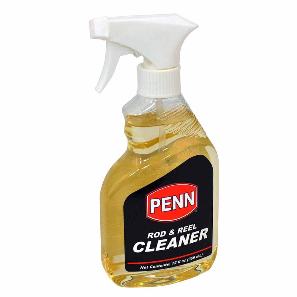 Penn 12oz Fishing Rod and Reel Cleaner Spray - Professional Tackle Maintenance Solution for Saltwater & Freshwater Gear - Perfect for Pre-Season Prep & Post-Fishing Care