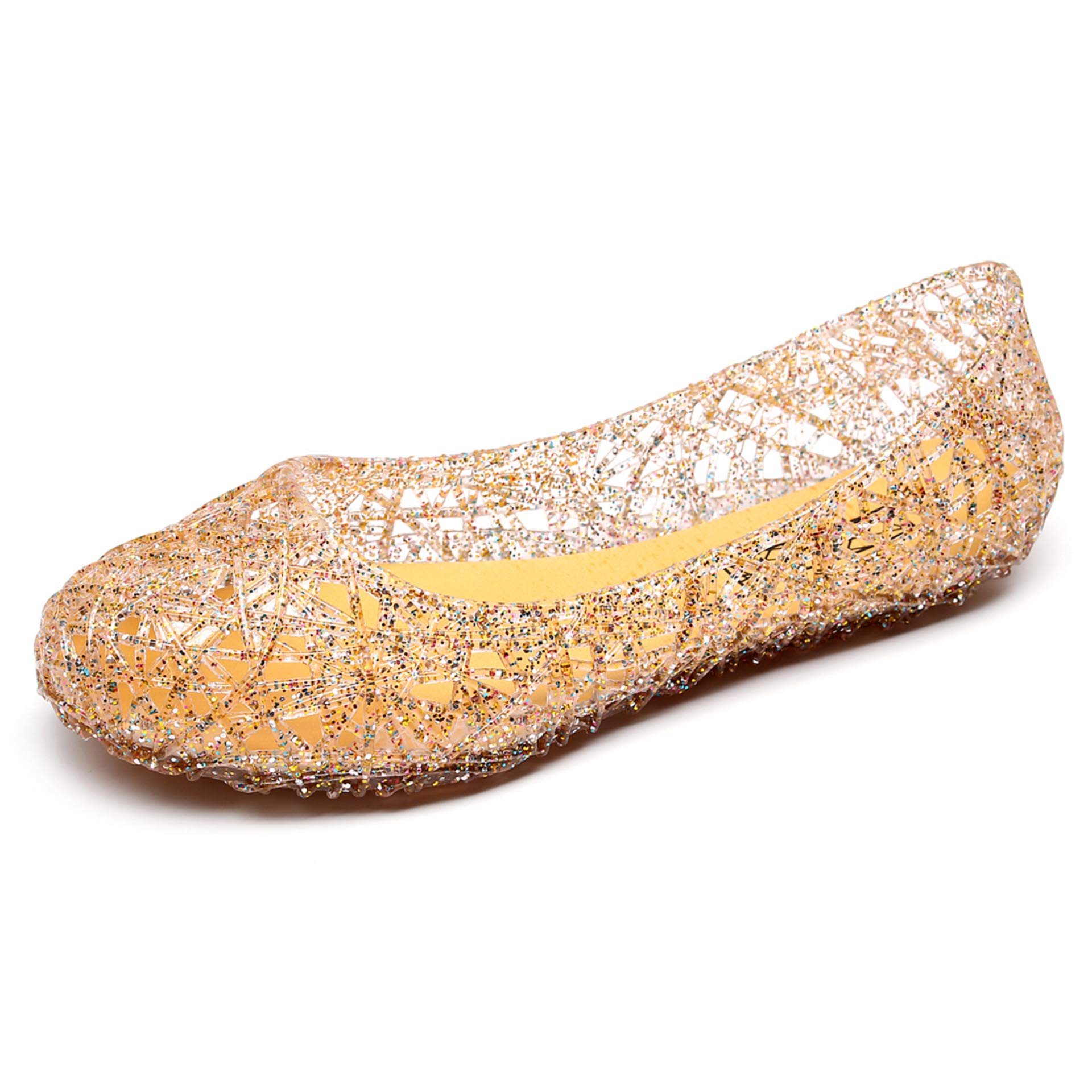 TN TANGNEST Women's Waterproof Jelly Sandals - Slip-On Hollow Ballet Flats for Beach, Pool & Summer | Comfortable Casual Shoes for Women | Perfect for Vacation, Outdoor Activities & Water Sports | Ideal for Beach Walks, Poolside Lounging, Summer Travel & Resort Wear | Great for Walking, Shopping, Traveling & Relaxing by the Water | Best for Beach Parties, Pool Days, Summer Vacations & Waterfront Dining