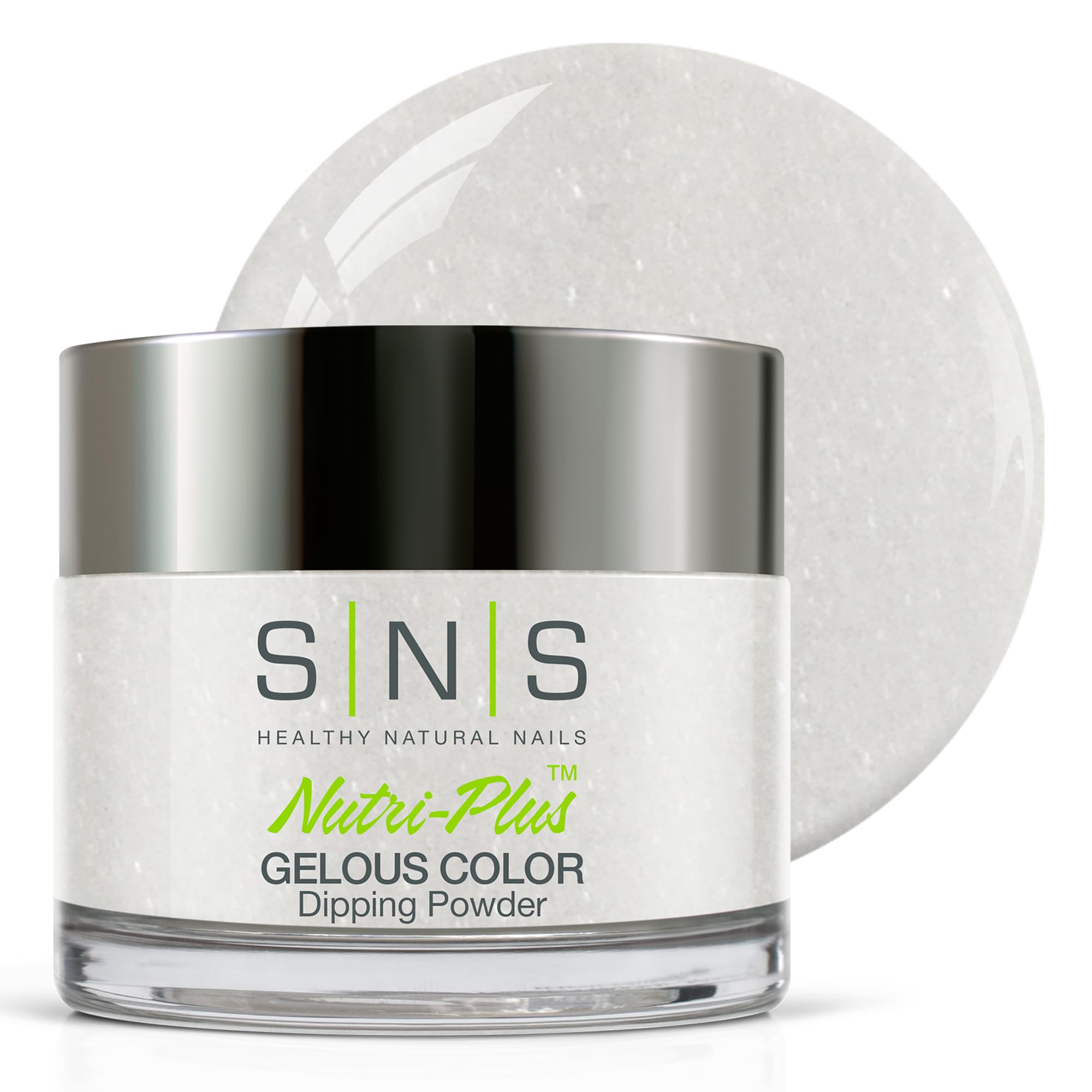 SNS Nail Dip Powder - Taj Mahal White Shimmer Dipping System for Long-Lasting Manicure (14 Days Wear) - Low Odor, No UV Lamp Required - 1oz - Perfect for Home Nail Salon & Professional Use