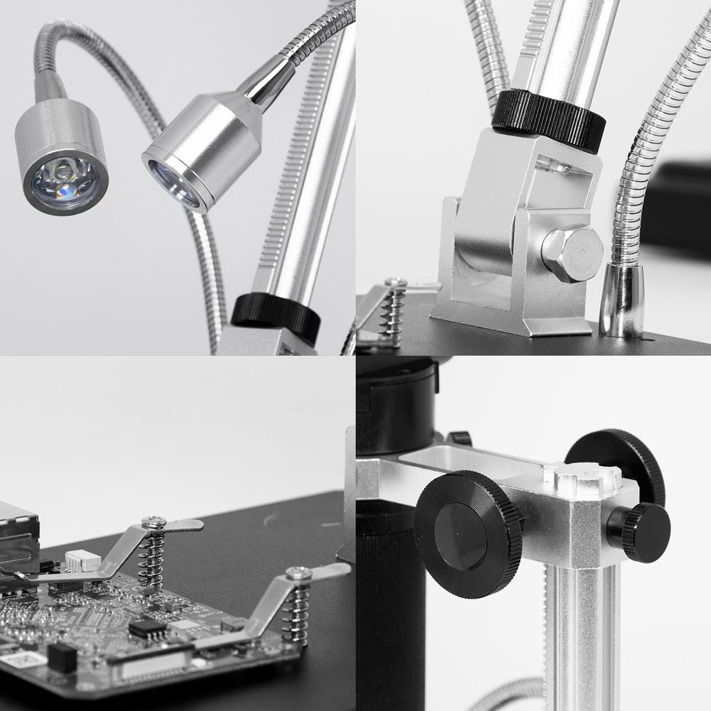 Andonstar AD407 7 Inch HDMI Digital Soldering Microscope with LCD Screen - 1080P Magnification for Phone & PCB Repair, Jewelry Inspection, Coin Collecting & Hobby Projects