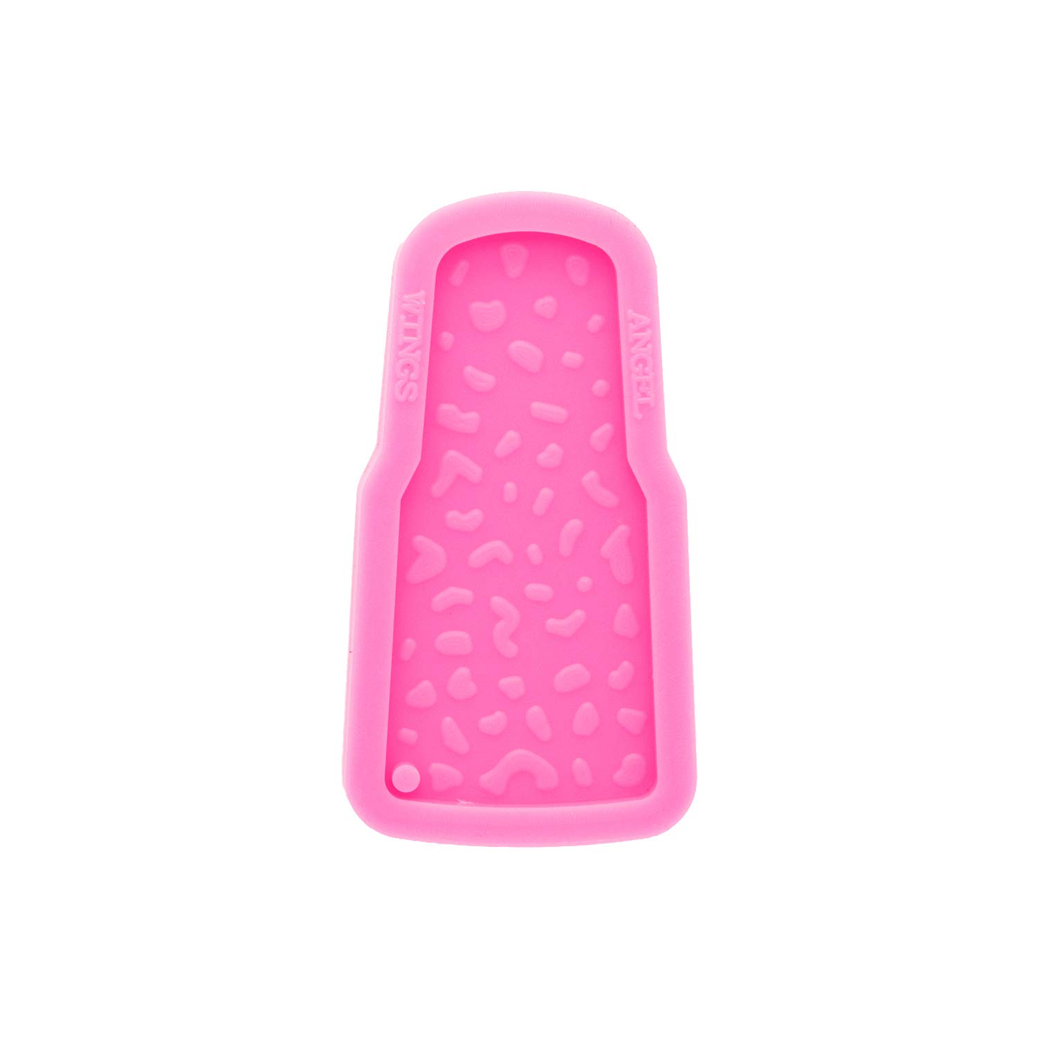 Shiny Glossy Tumbler Shape Keychain Silicone Mold with Hole - Epoxy Resin Jewelry Making Mold for Necklace Pendant, Luggage Tag & DIY Craft Projects - Perfect for Resin Art, Keychains & Handmade Gifts