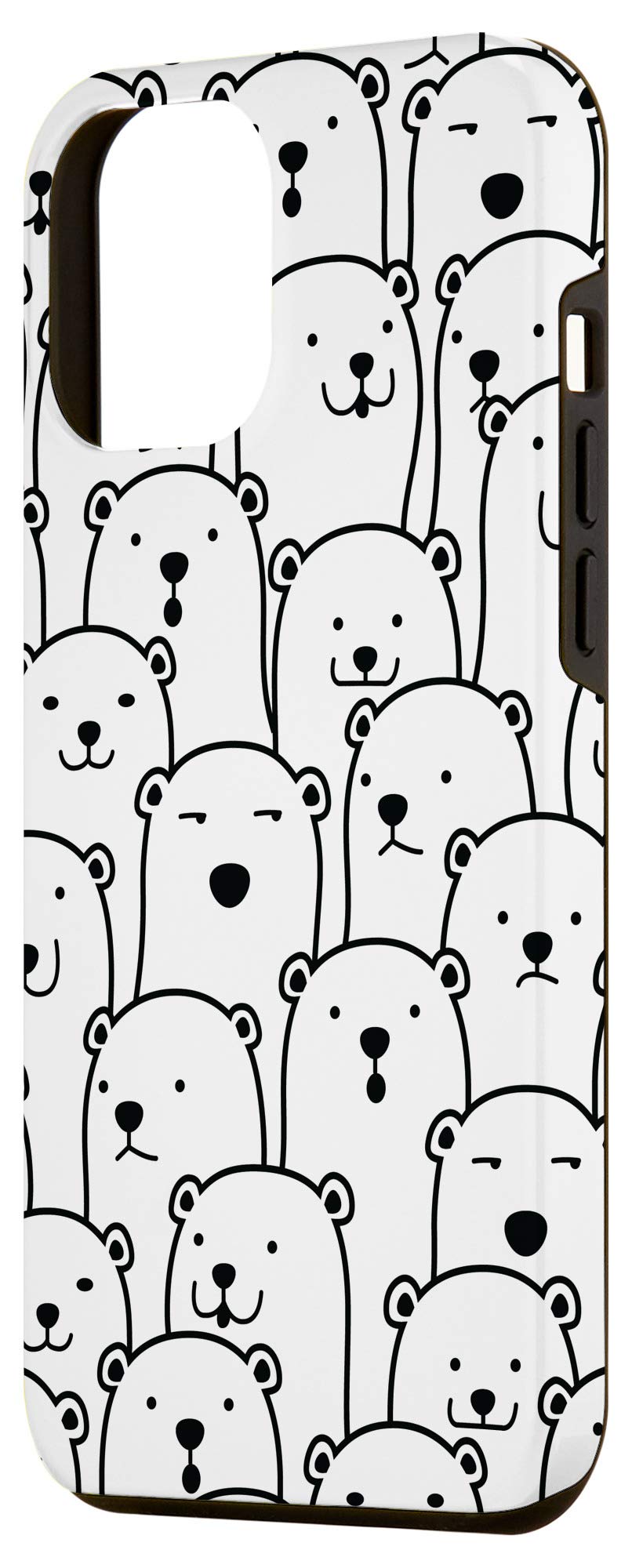 Cute Polar Bears iPhone 12 Pro Max Case - Shockproof Protective Phone Cover for Women & Girls - Perfect for Everyday Use, Travel, and Gift Giving