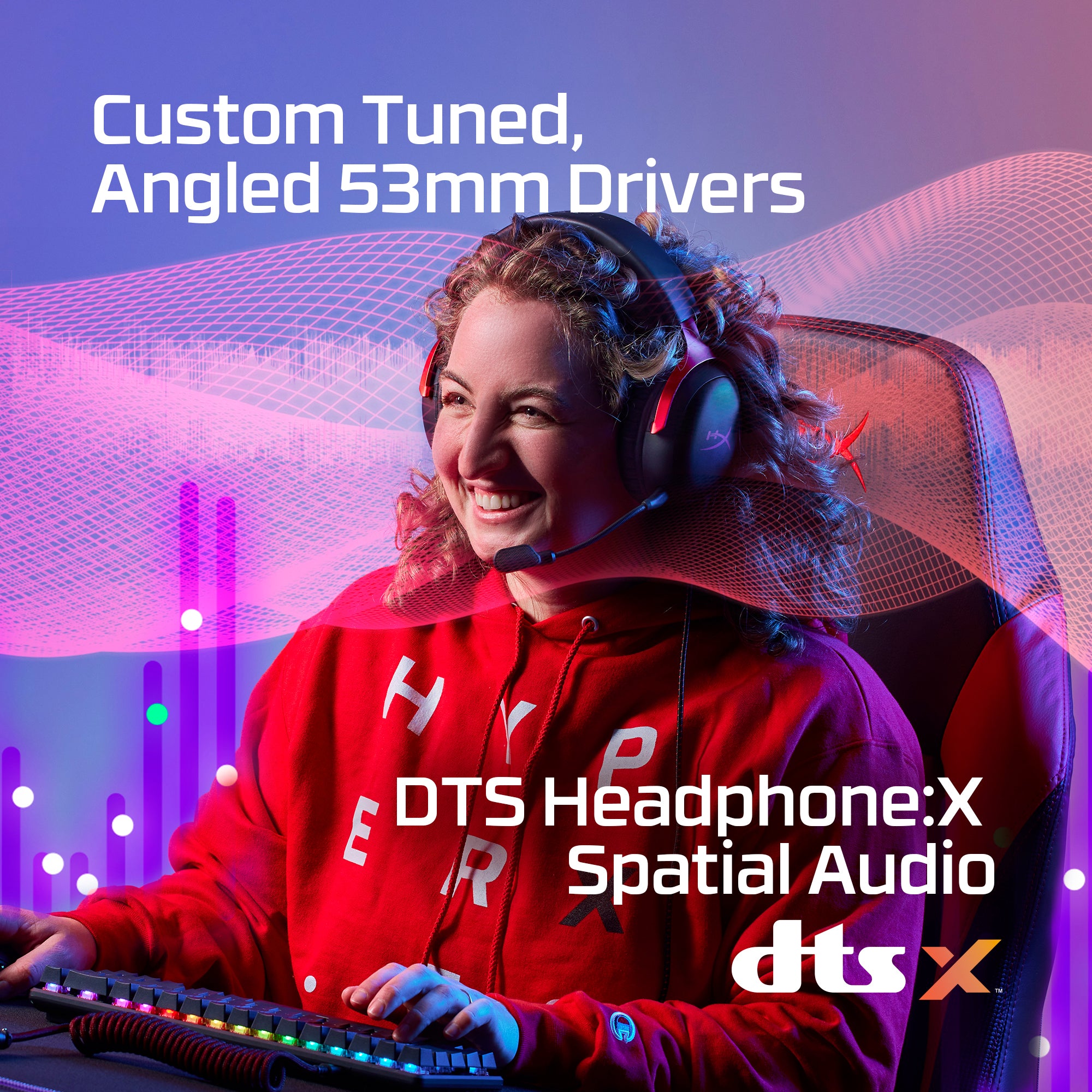 HyperX Cloud III Gaming Headset - Wired Over-Ear Headphones with Noise Cancellation, 7.1 Surround Sound for PC, PS5, Xbox - Perfect for Competitive Gaming & Streaming