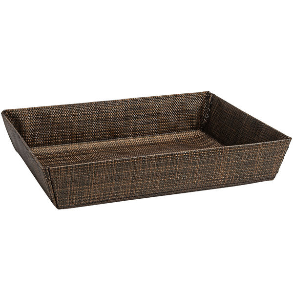 FOH Metroweave Storage Basket Set of 6, 11 x 8 Inches - Woven Organizer Bins for Home, Office, Nursery & Closet Organization