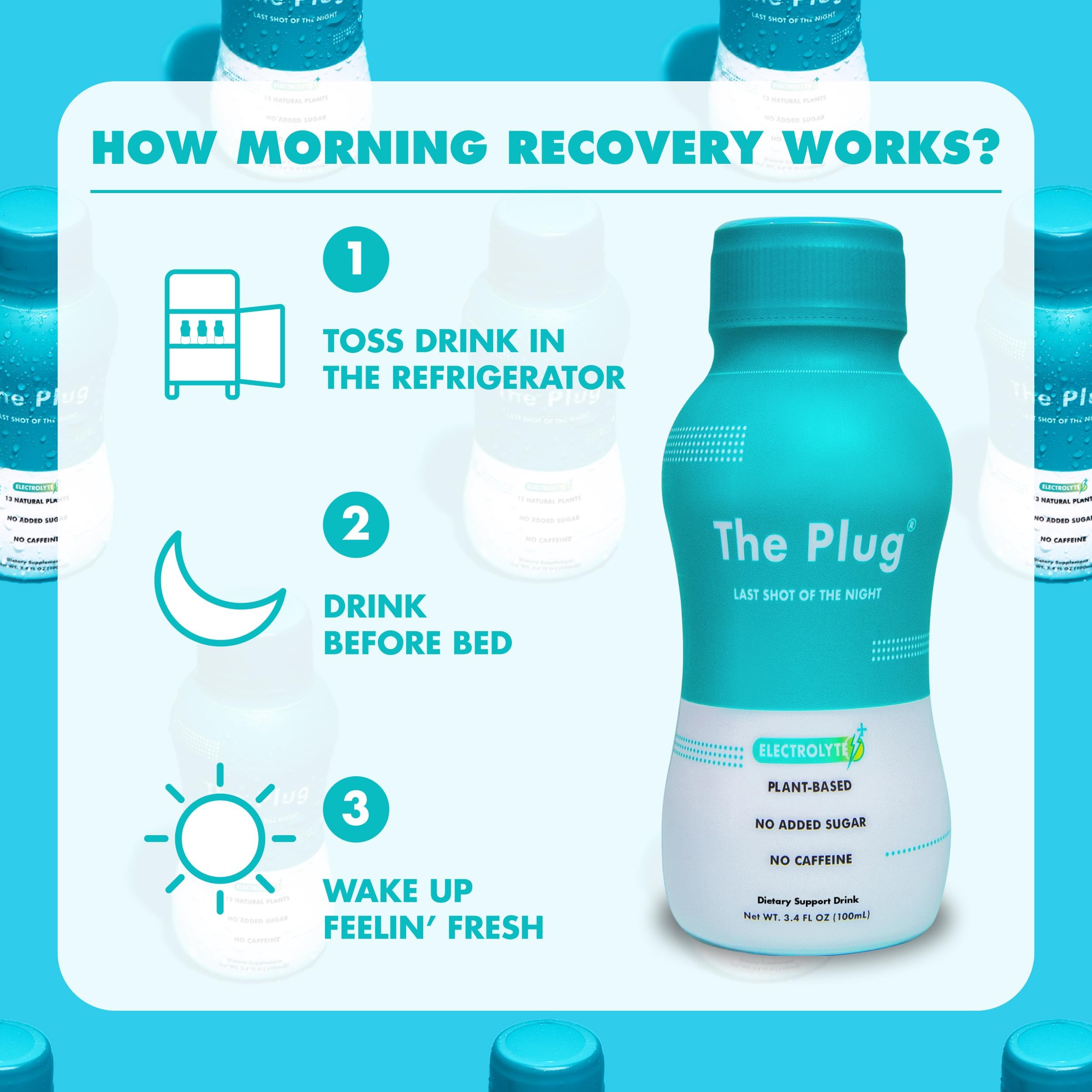 The Plug Liver Cleanse Detox & Repair Drink - Plant-Based Herbal Electrolyte Beverage for Liver Support, Bloating Relief & Antioxidant Restoration | Liver Complex Energy Boost with Essential Minerals (24-Pack) | Perfect for Post-Workout Recovery & Daily Wellness Routine