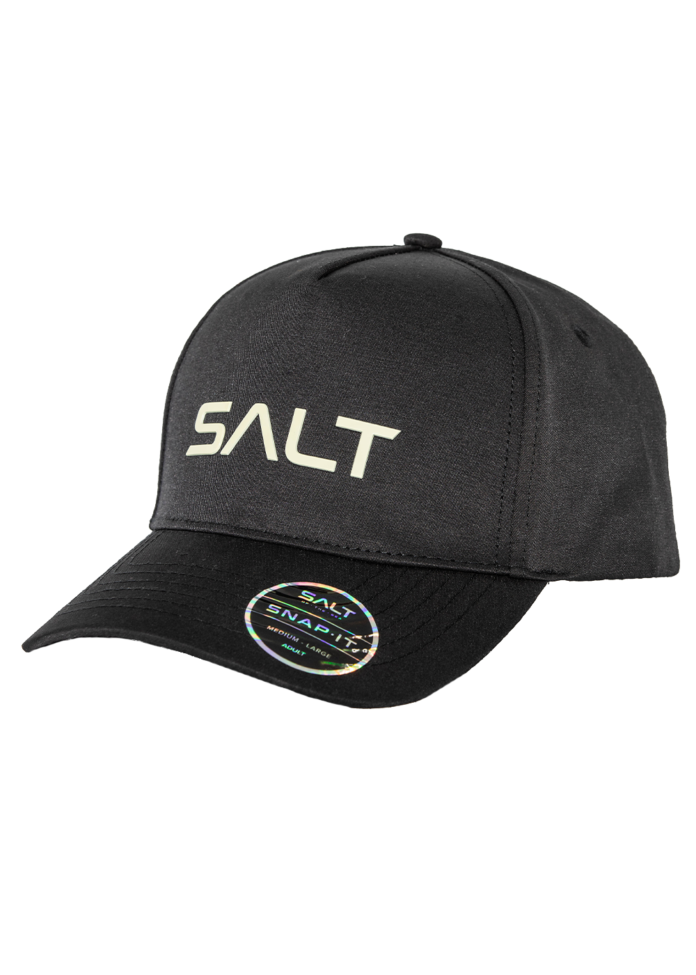 Salt Snapback Cap with Raised Salt Logo - Stylish Adjustable Hat for Men & Women - Perfect for Outdoor Activities, Sports, and Casual Wear