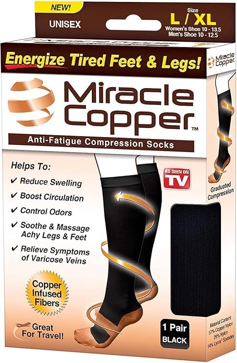 Infused Compression Socks 3-Pack (S/M) - Medical Grade Support for Circulation, Running & Travel - Perfect for Nurses, Athletes & Long Flights