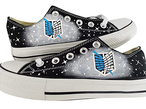 Custom Anime Canvas Shoes for Women & Men - Stylish Cosplay Sneakers for Anime Conventions, Themed Parties & Casual Wear