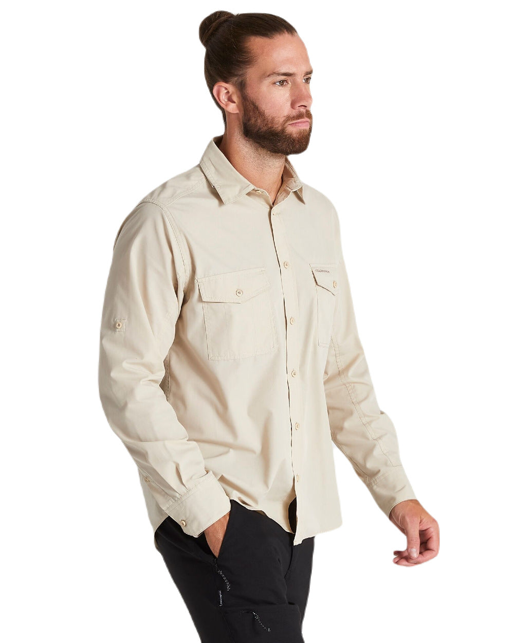 Craghoppers Men's Kiwi Long Sleeved Shirt - Lightweight Quick-Dry Travel & Hiking Shirt for Outdoor Adventures