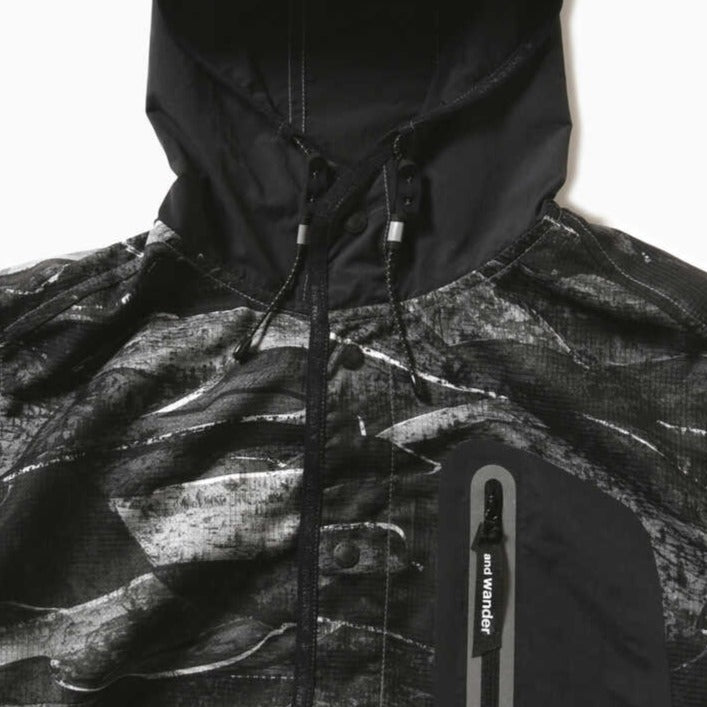 and wander Printed Hood Jacket - Waterproof Windbreaker for Hiking & Outdoor Adventures | Lightweight Travel Jacket for Men & Women