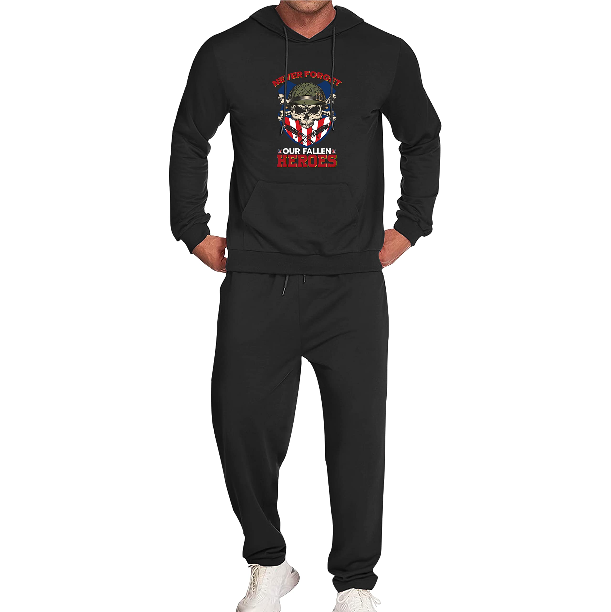 Men's Athletic Tracksuit Set - 2 Piece Casual Jogging Outfit for Running, Gym & Lounge Wear | Comfortable Sweatsuits for Men
