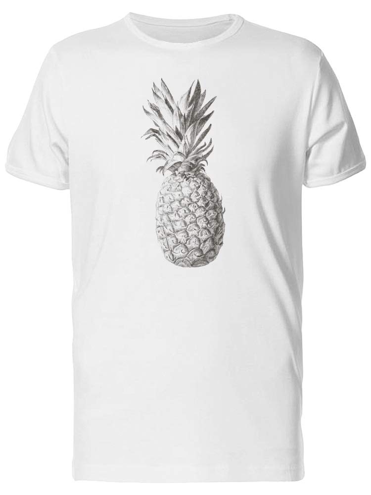 Pineapple Graphic T-Shirt for Men - Hand Drawn Design - Casual Summer Tee for Beach & Vacation Outfits