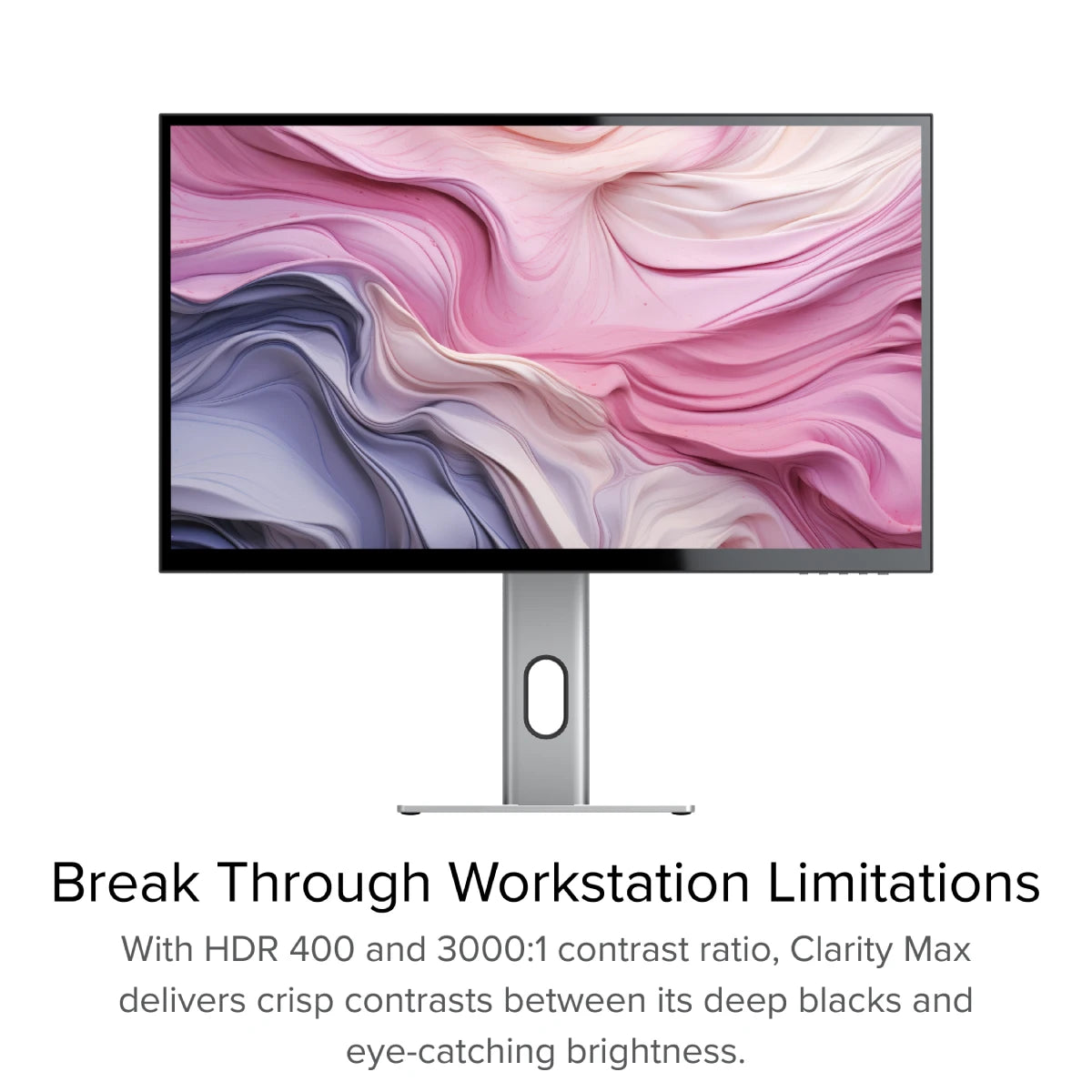 CLARITY 27 UHD 4K Computer Monitor - Ultra HD 27 Inch Display for Gaming, Design & Office Work | IPS Panel with HDR & Eye Care Technology