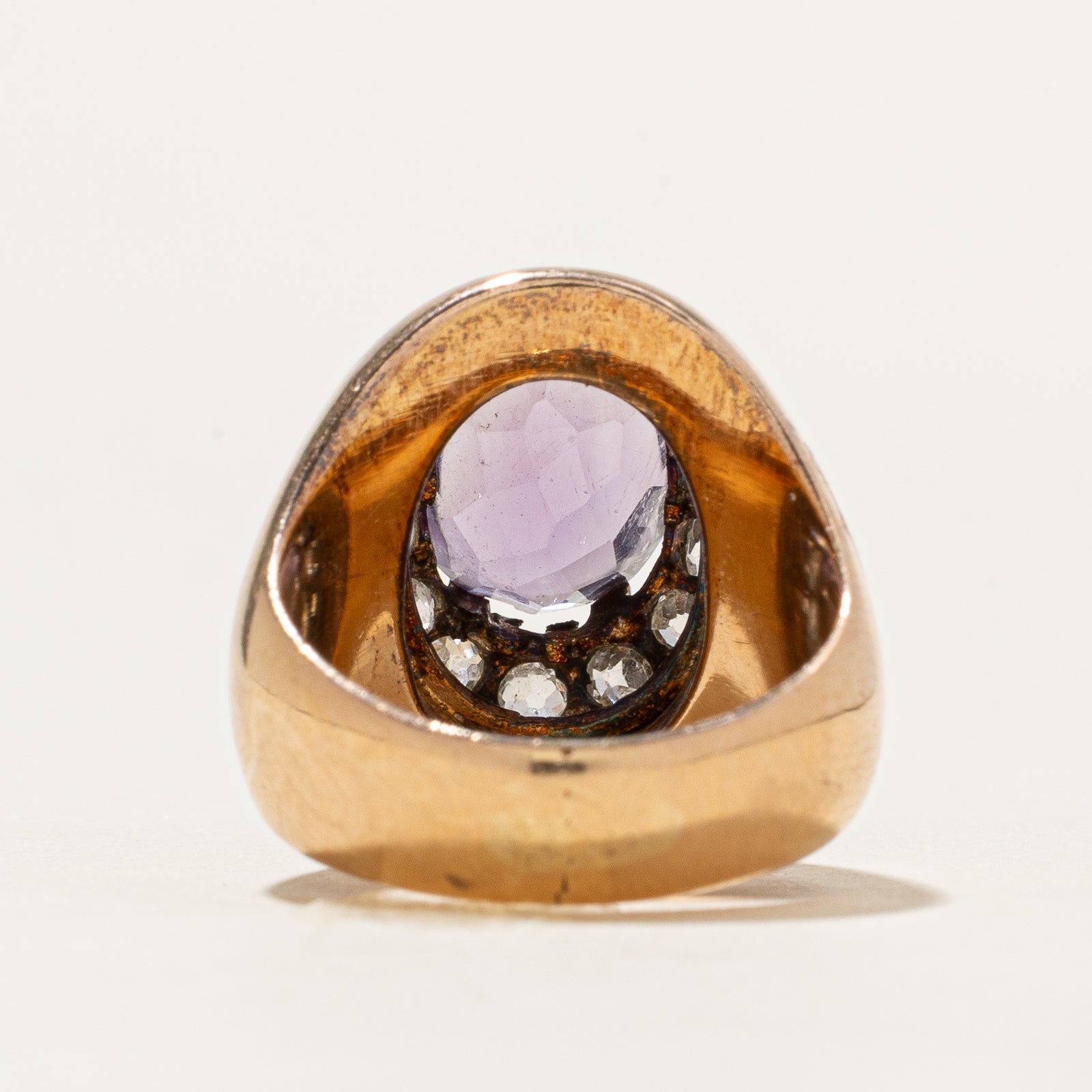 1.82ct Amethyst & 0.77ct Diamond Cocktail Ring - Size 4.25 | Elegant Purple Gemstone Jewelry for Women | Perfect for Evening Parties, Weddings & Special Occasions