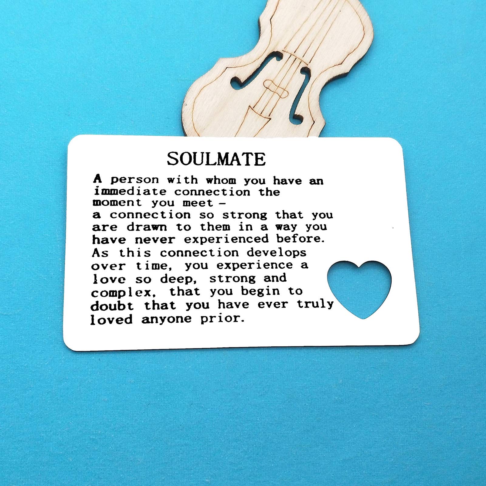 Personalized Engraved Metal Wallet Card for Men - Romantic Valentine's Day, Anniversary & Birthday Gift for Husband, Boyfriend or Fiance - Perfect for Weddings, Christmas & Special Occasions - Keepsake Love Note & Emergency Contact Card Holder