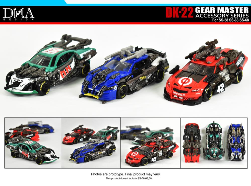 DNA Design DK 22 Gear Master Accessory Series - High-Quality Collectible Action Figure Accessories for Display & Customization | Perfect for Toy Photography & Collection Showcase
