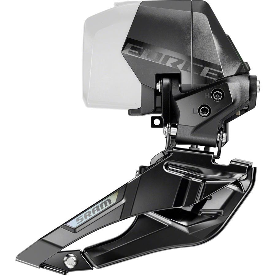 SRAM Force AXS Front Derailleur - 2x12 Speed Braze-On Road Bike Derailleur (Battery Not Included) | Black E1 | Compatible with SRAM AXS Road Groupsets | Perfect for Road Cycling & Performance Biking