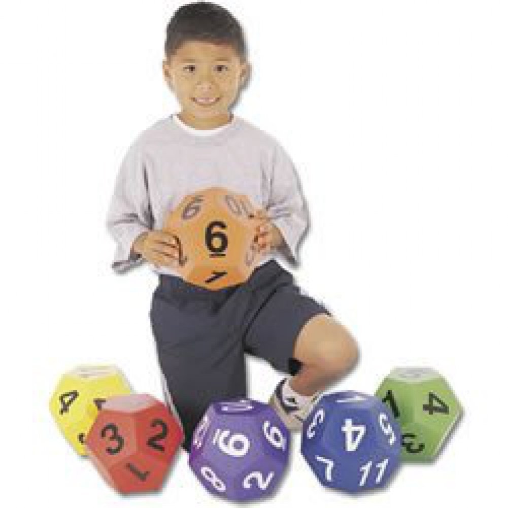 12-Sided Numeric Dice Set - D12 Polyhedral Dice for Dungeons & Dragons, RPG Games, Board Games, and Math Education